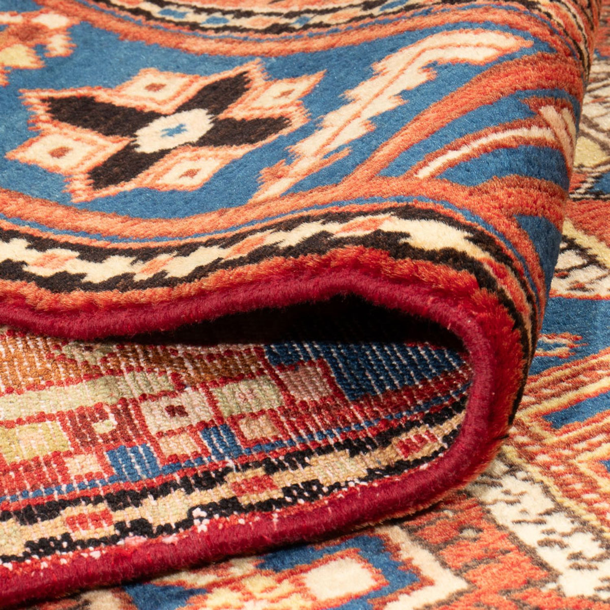 Perzisch Tapijt - Nomadisch - 210 x 142 cm - blauw