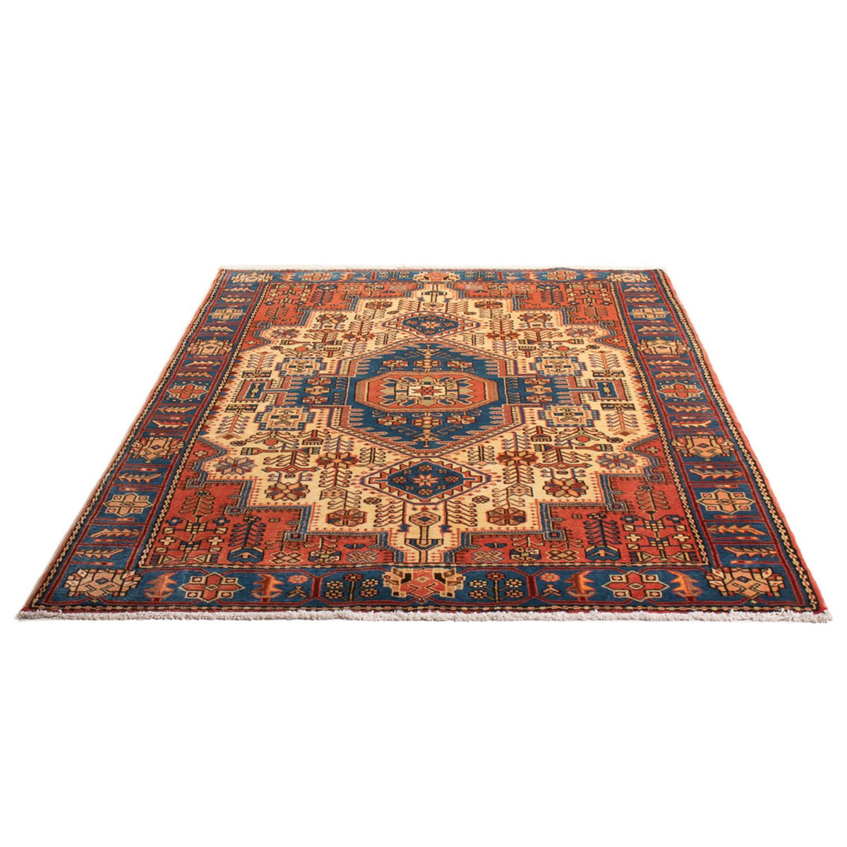 Perzisch Tapijt - Nomadisch - 195 x 138 cm - blauw