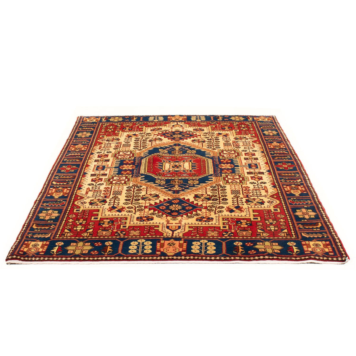 Perzisch Tapijt - Nomadisch - 192 x 143 cm - blauw