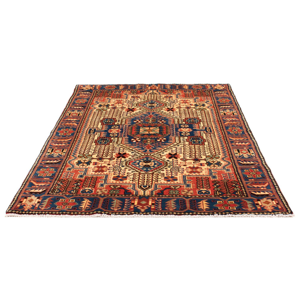 Perzisch Tapijt - Nomadisch - 194 x 135 cm - blauw