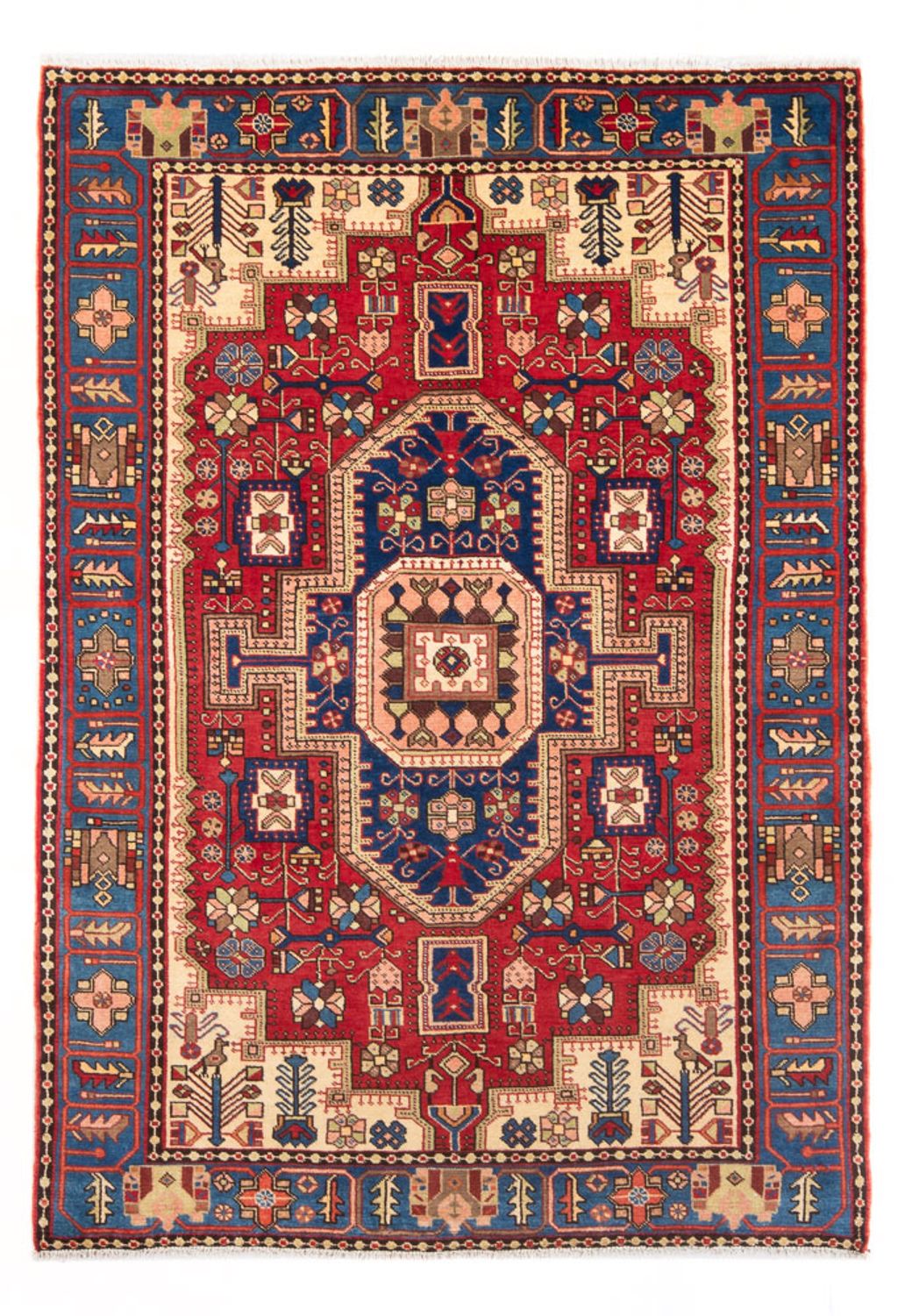 Perzisch Tapijt - Nomadisch - 196 x 147 cm - blauw