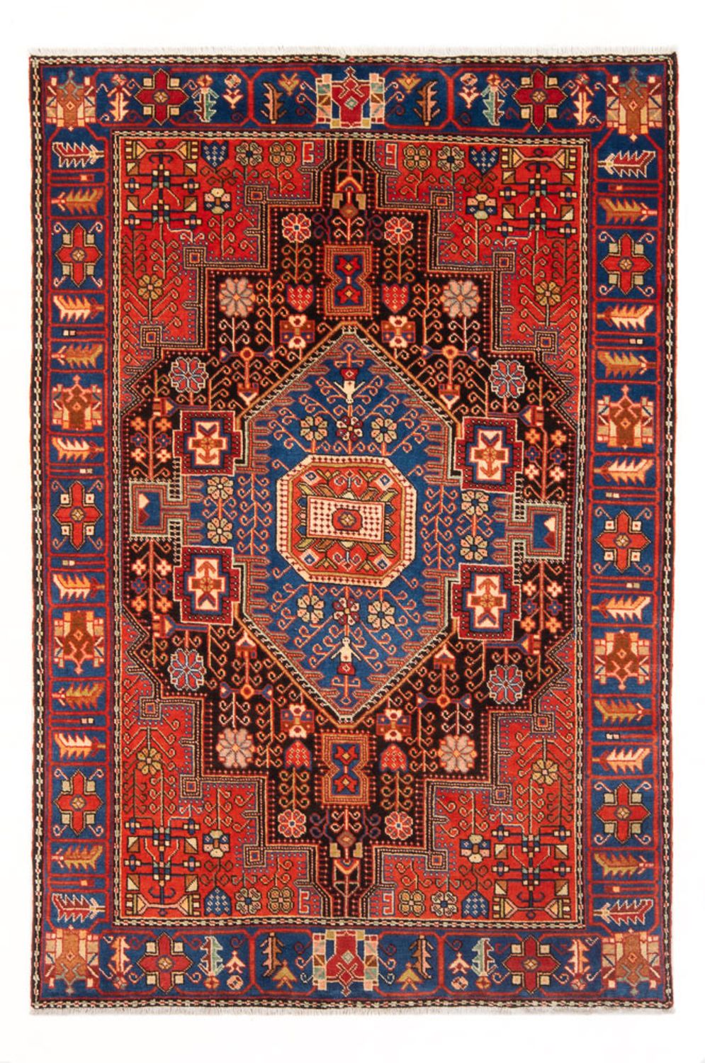 Perzisch Tapijt - Nomadisch - 193 x 136 cm - blauw