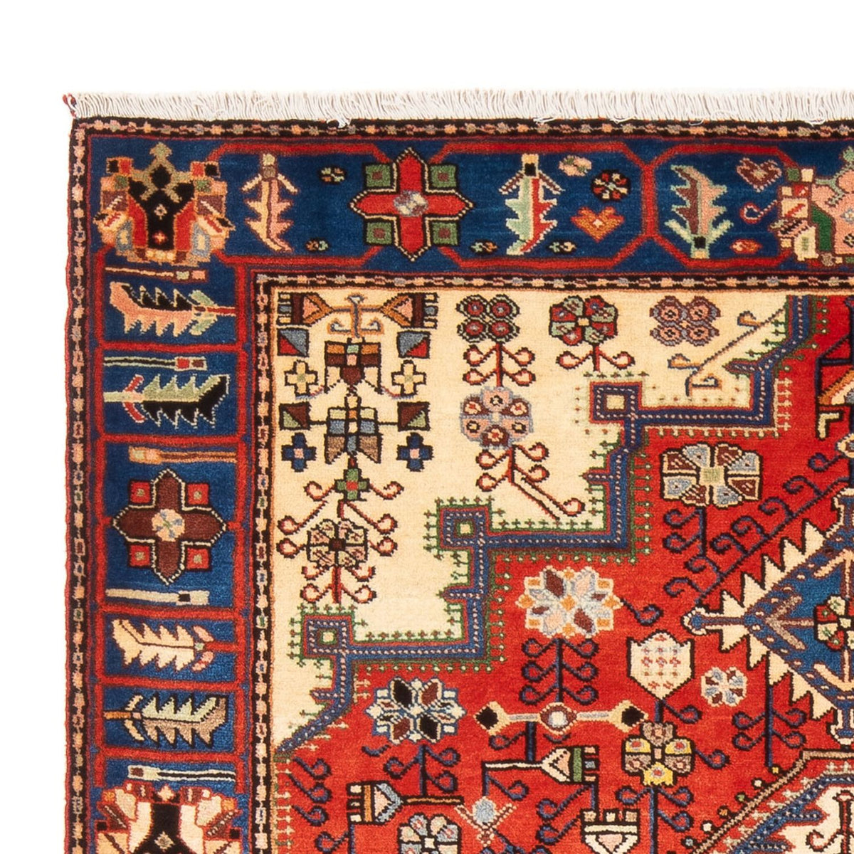 Perzisch Tapijt - Nomadisch - 198 x 140 cm - licht beige