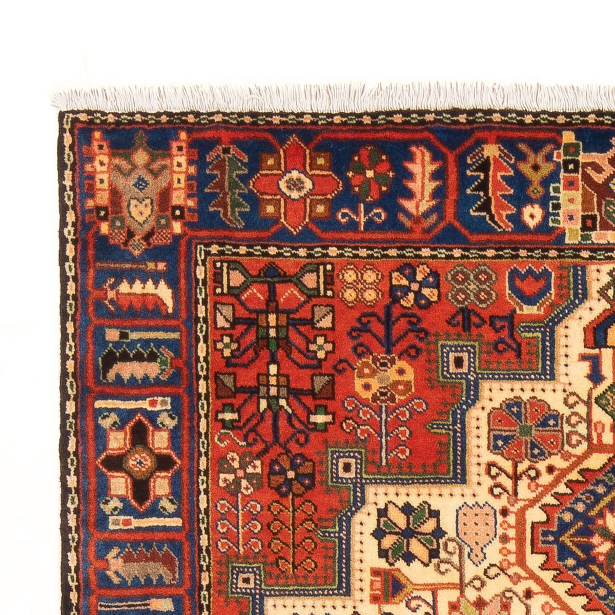 Perzisch Tapijt - Nomadisch - 198 x 147 cm - licht beige