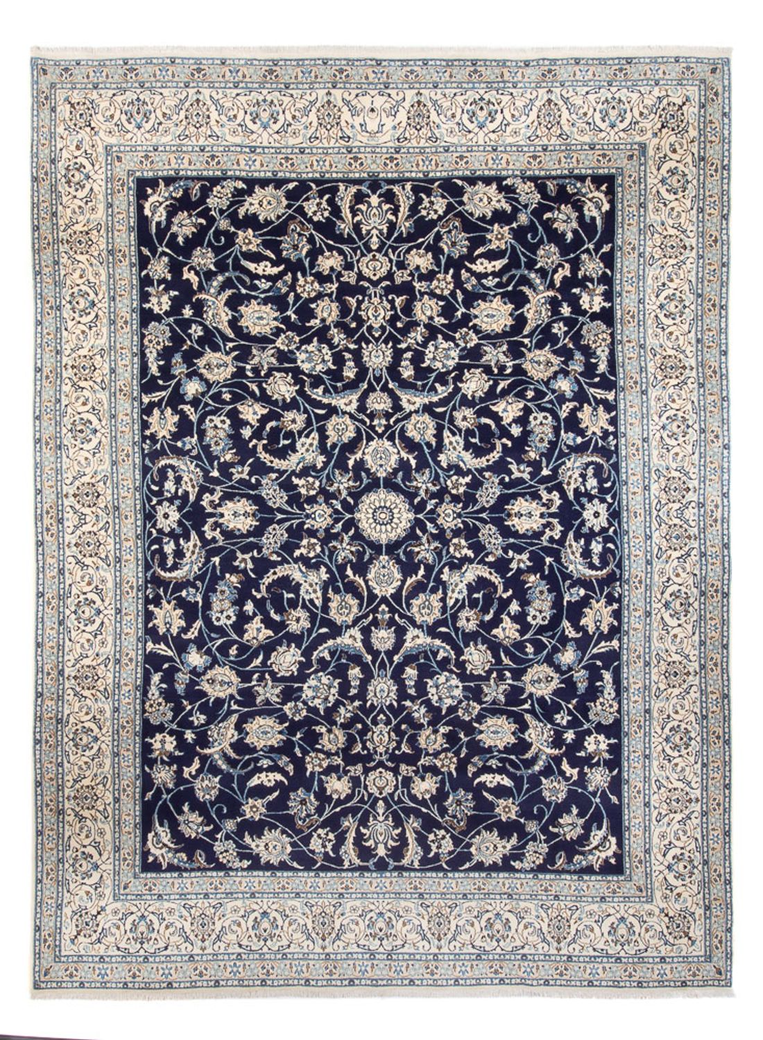 Perzisch tapijt - Nain - 405 x 292 cm - donkerblauw