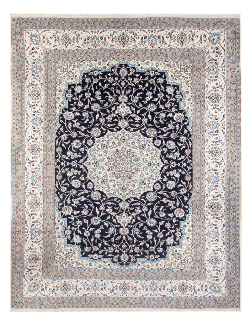 Perzisch tapijt - Nain - 398 x 302 cm - donkerblauw