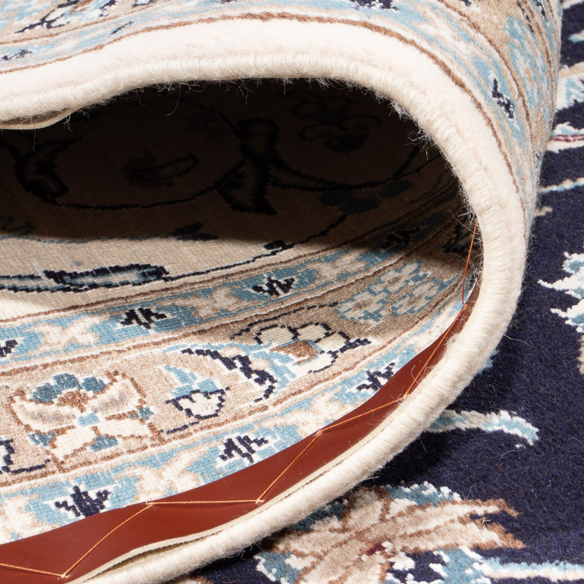 Perzisch tapijt - Nain - 398 x 302 cm - donkerblauw