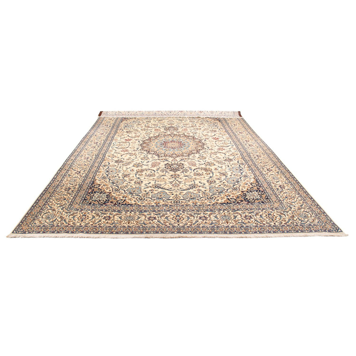 Perzisch tapijt - Nain - 460 x 305 cm - licht beige