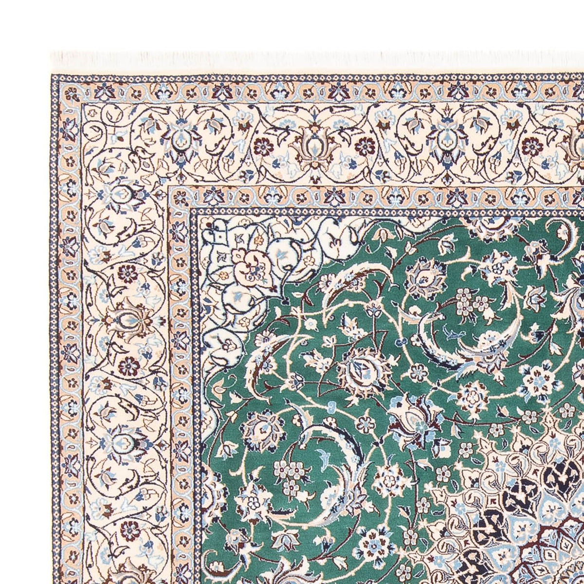 Perzisch tapijt - Nain - 264 x 248 cm - groen