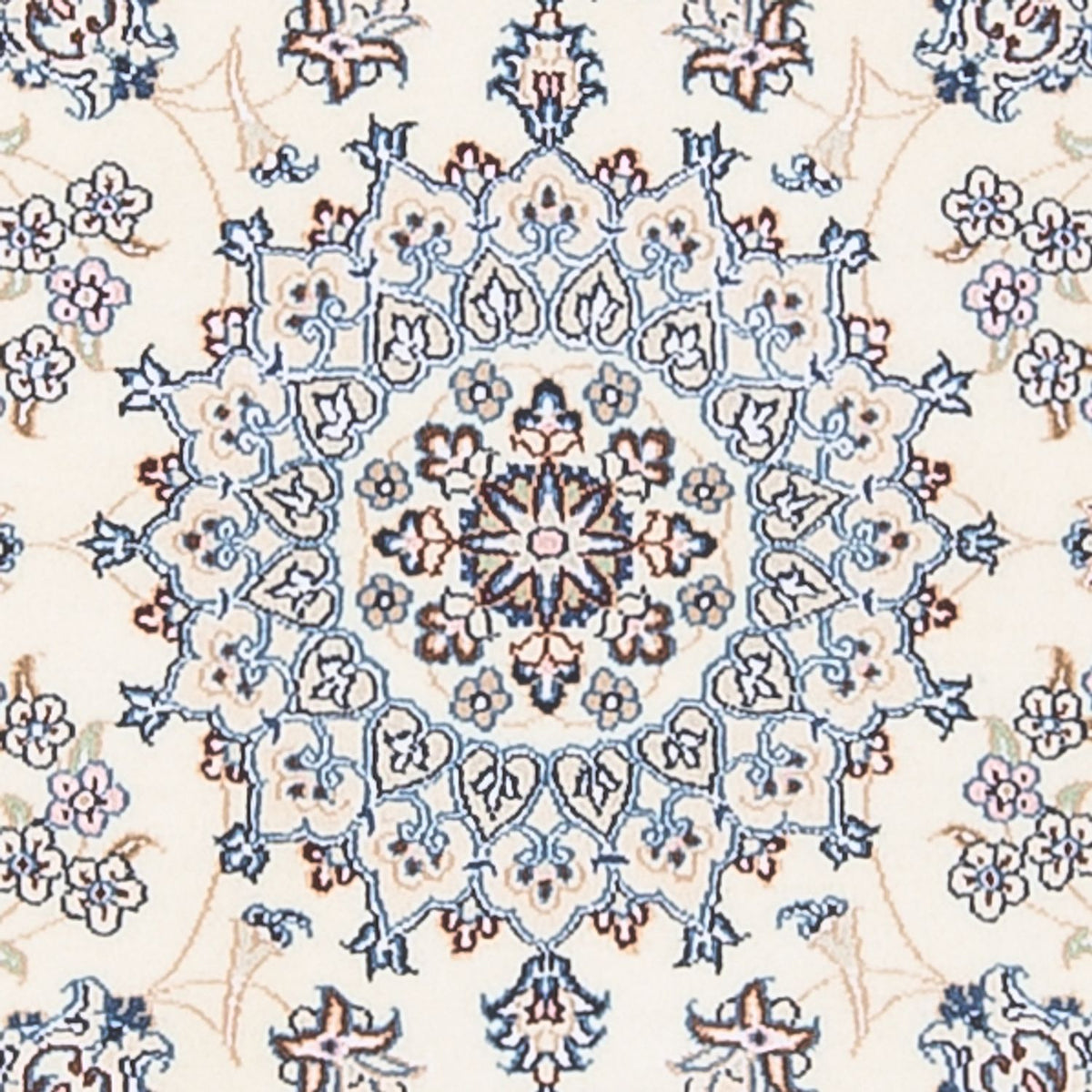 Perzisch tapijt - Nain - Premium - 128 x 82 cm - crème