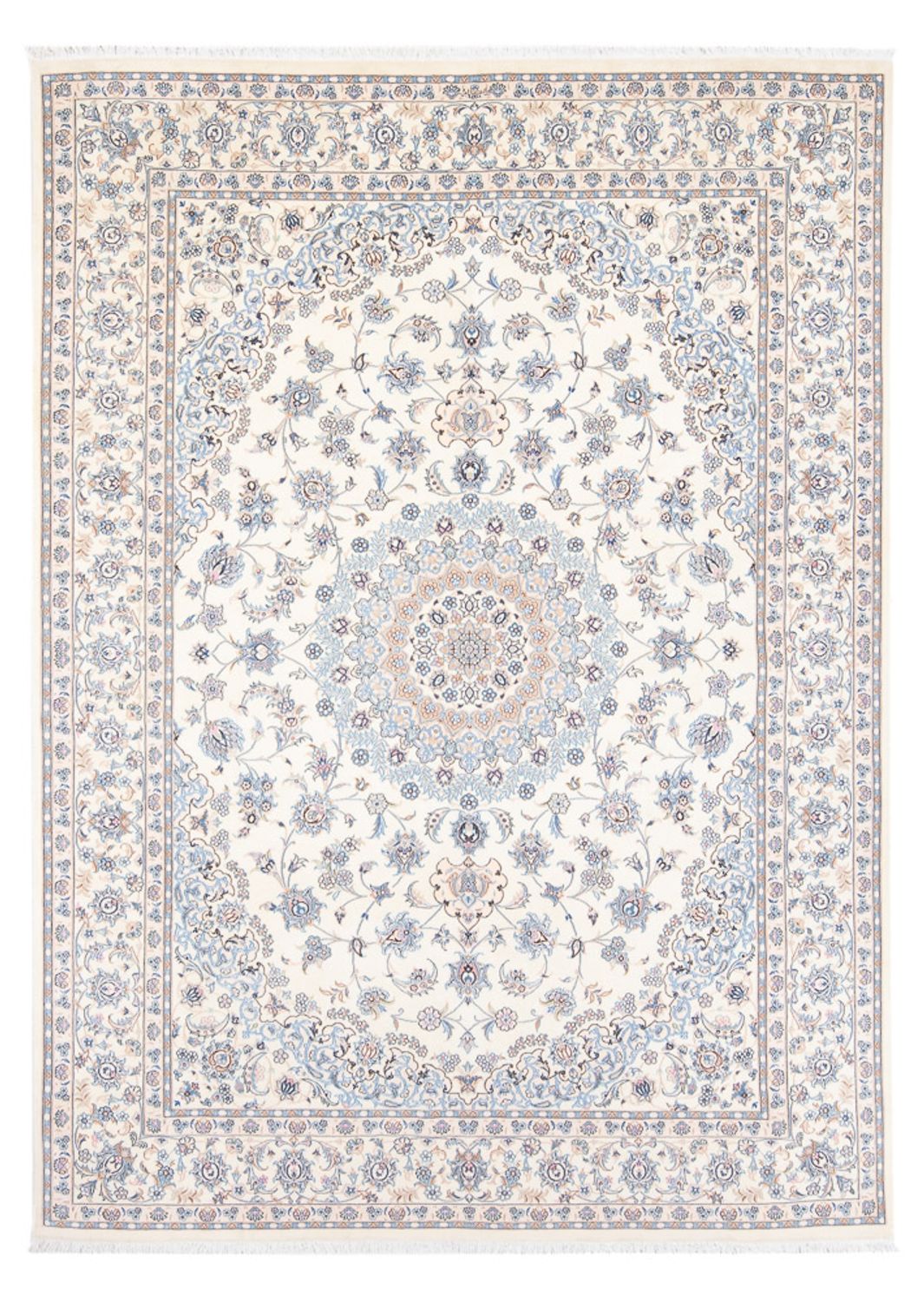 Perzisch tapijt - Nain - Premium - 236 x 169 cm - lichtblauw