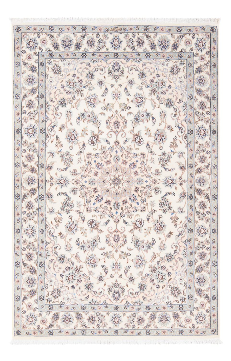 Perzisch tapijt - Nain - Premium - 162 x 110 cm - lichtblauw