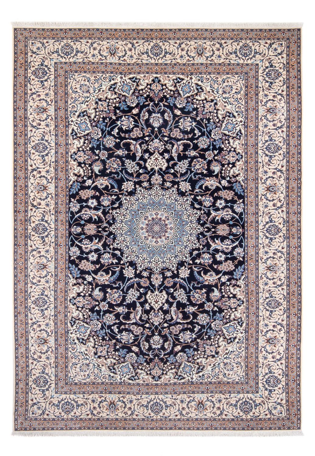 Perzisch tapijt - Nain - Premium - 273 x 184 cm - donkerblauw