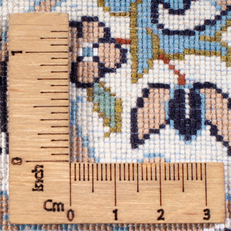 Perzisch tapijt - Nain - Premium - 75 x 50 cm - lichtblauw