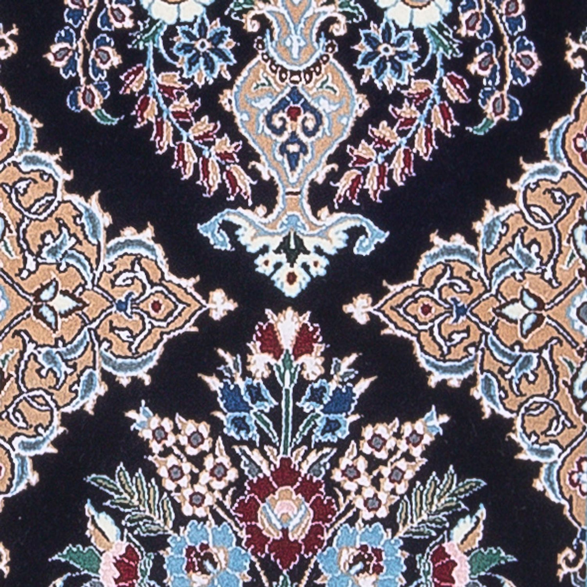 Loper Perzisch tapijt - Nain - Premium - 228 x 48 cm - donkerblauw