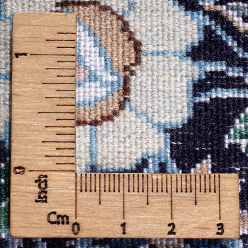 Loper Perzisch tapijt - Nain - Premium - 228 x 48 cm - donkerblauw