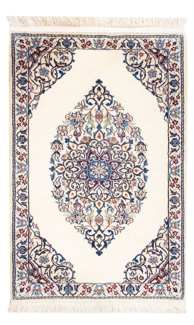 Nain - 6La Tapijt 50x73cm - Perzisch tapijt - crème