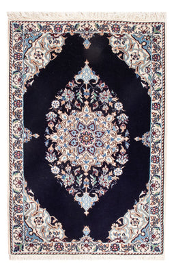 Perzisch tapijt - Nain - Premium - 76 x 50 cm - donkerblauw