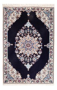 Perzisch tapijt - Nain - Premium - 76 x 50 cm - donkerblauw