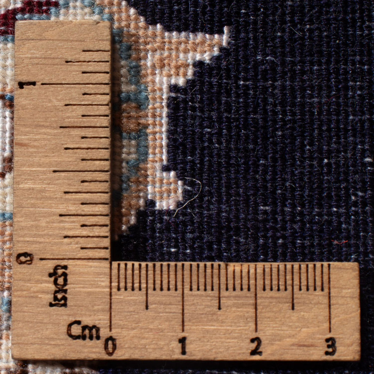 Perzisch tapijt - Nain - Premium - 76 x 50 cm - donkerblauw