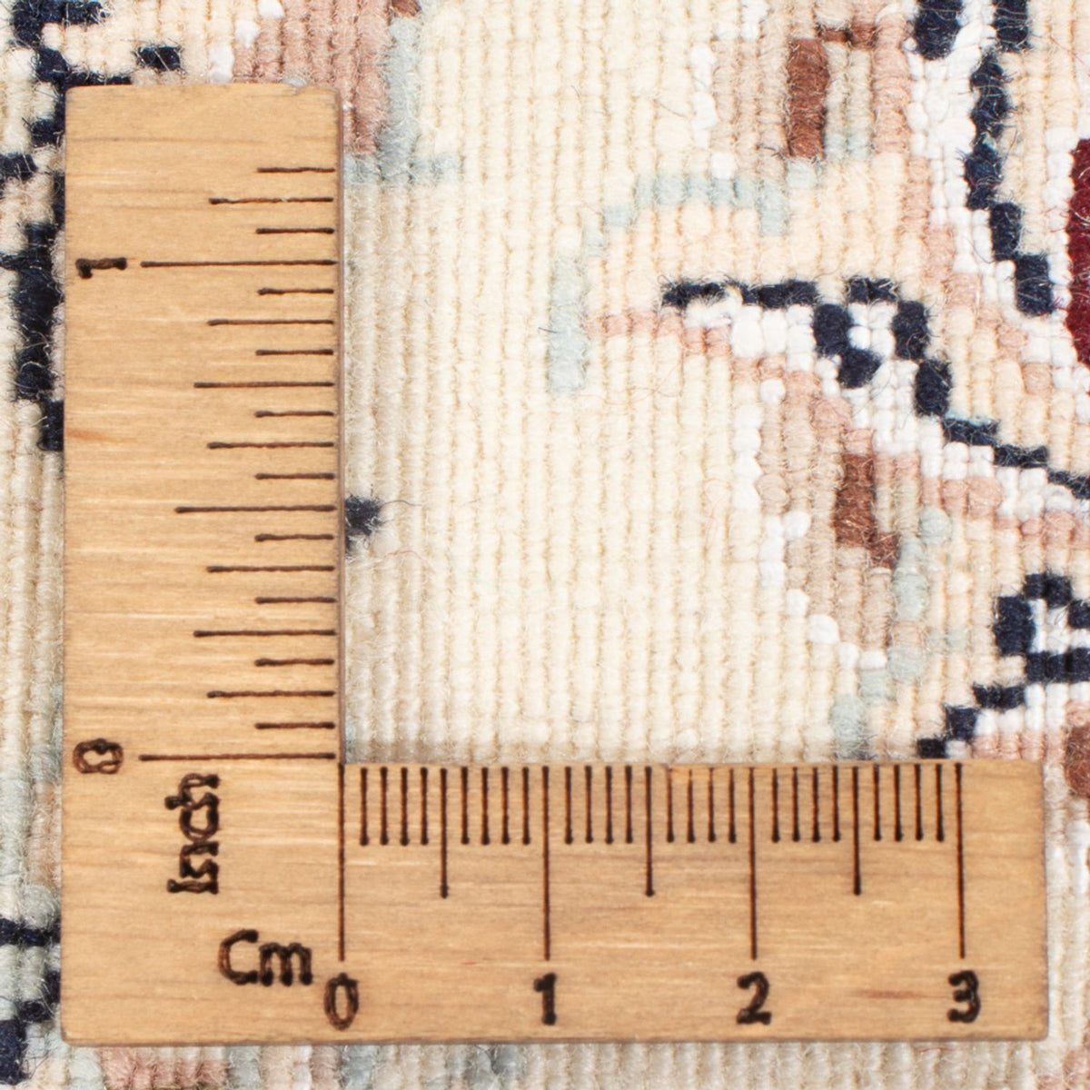 Perzisch tapijt - Nain - Premium rond  - 105 x 104 cm - donkerblauw