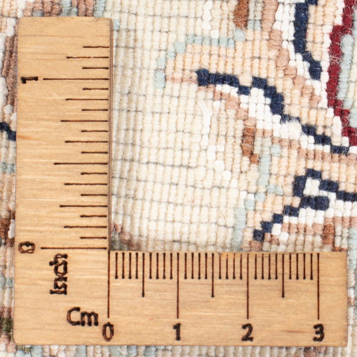 Perzisch tapijt - Nain - Premium rond  - 111 x 105 cm - donkerblauw