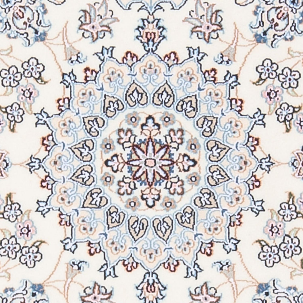 Perzisch tapijt - Nain - Premium - 132 x 80 cm - crème