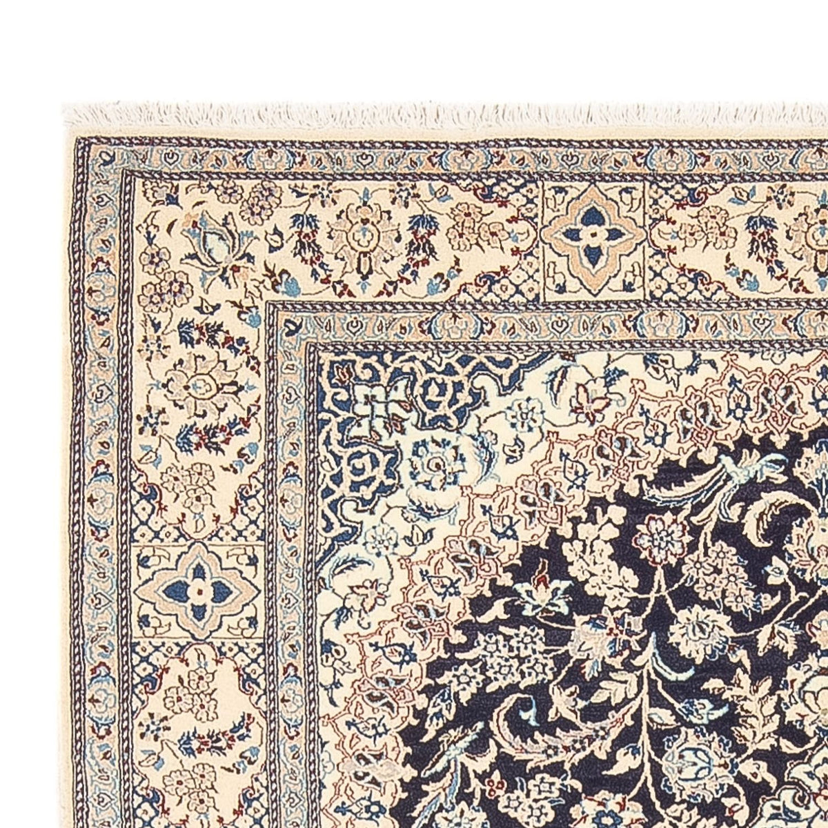 Perzisch tapijt - Nain - Premium - 195 x 130 cm - donkerblauw