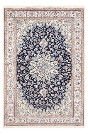 Perzisch tapijt - Nain - Premium - 198 x 130 cm - donkerblauw