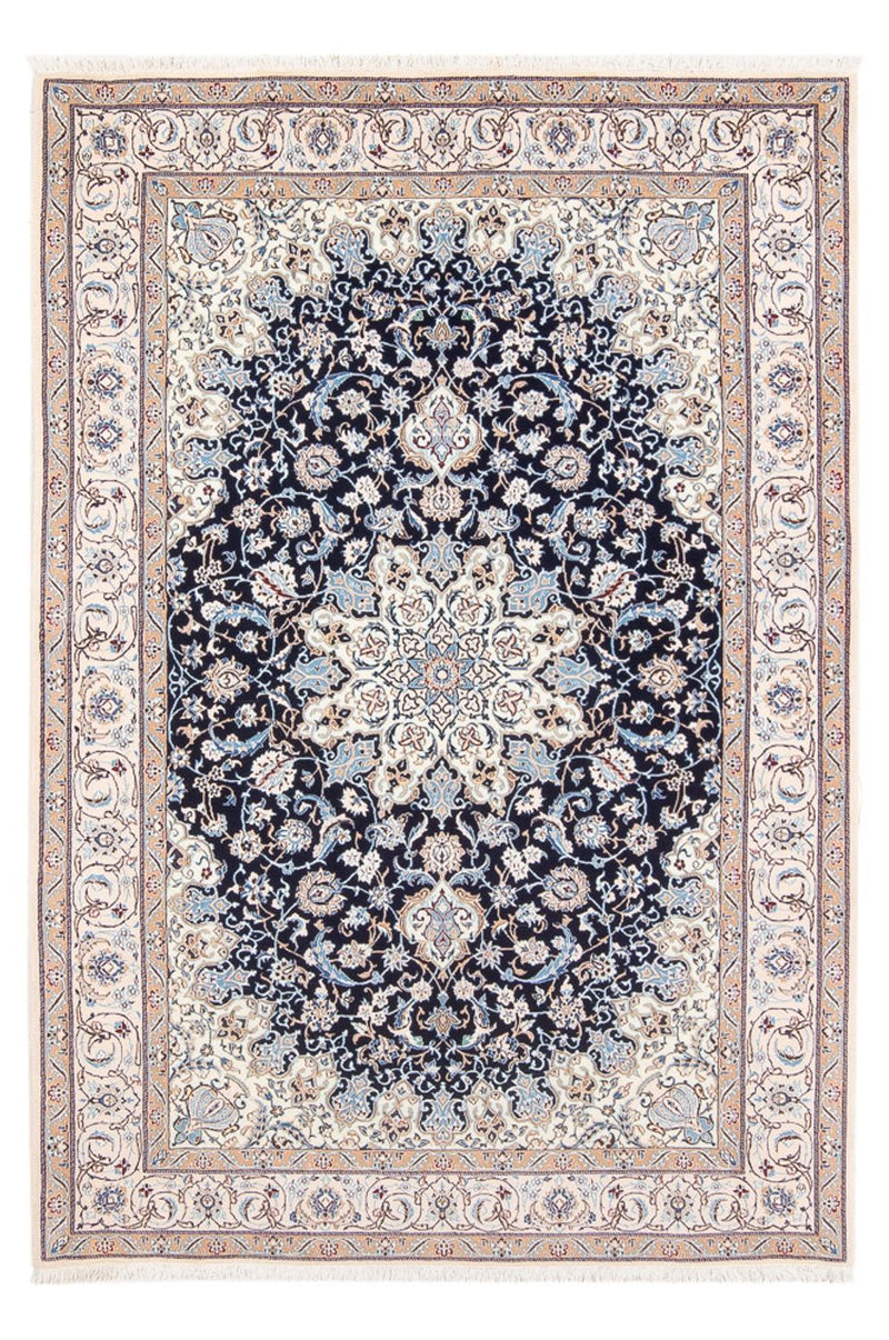 Perzisch tapijt - Nain - Premium - 198 x 130 cm - donkerblauw