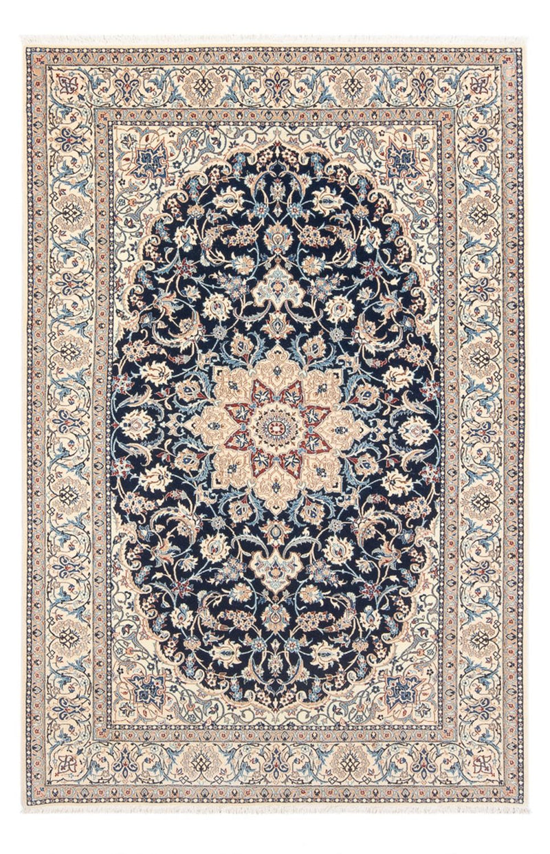 Perzisch tapijt - Nain - Premium - 196 x 133 cm - donkerblauw