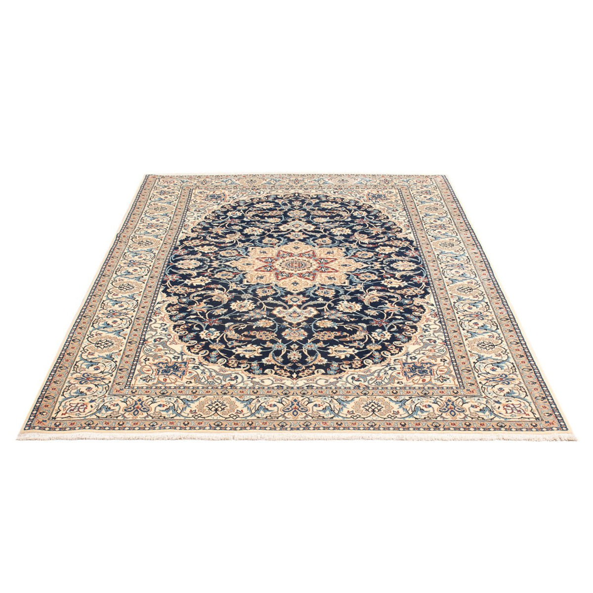 Perzisch tapijt - Nain - Premium - 196 x 133 cm - donkerblauw