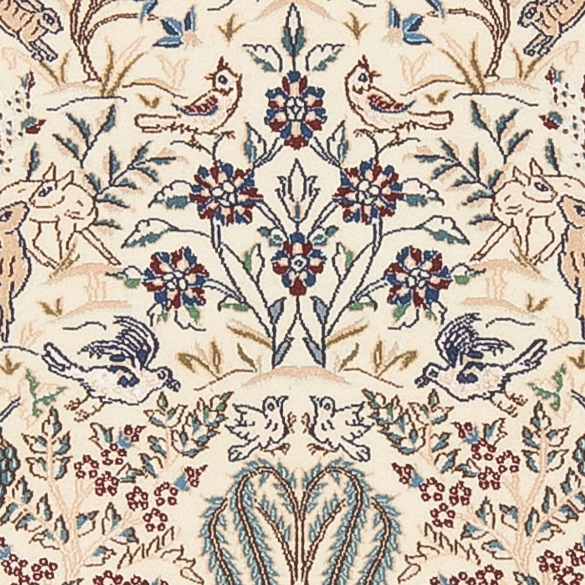 Perzisch tapijt - Nain - Premium - 140 x 100 cm - crème