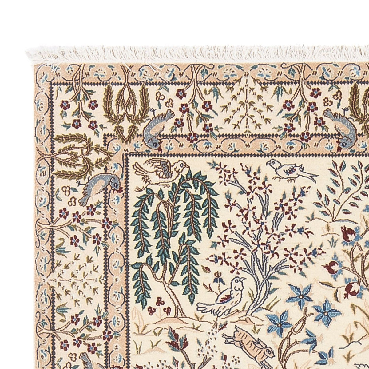 Perzisch tapijt - Nain - Premium - 140 x 100 cm - crème