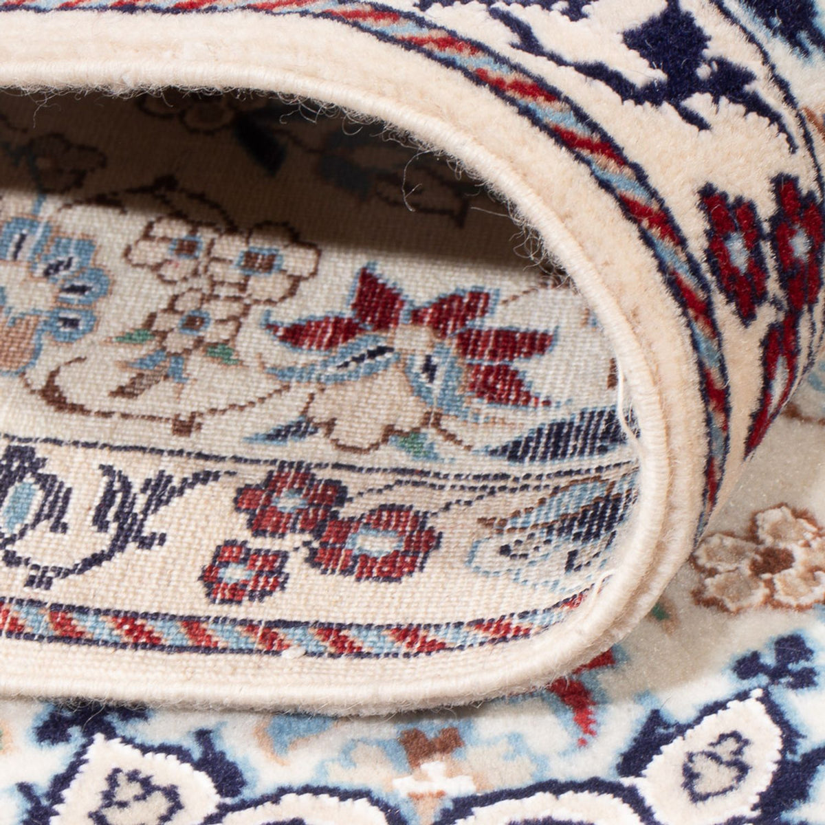 Loper Perzisch tapijt - Nain - Premium - 140 x 48 cm - crème