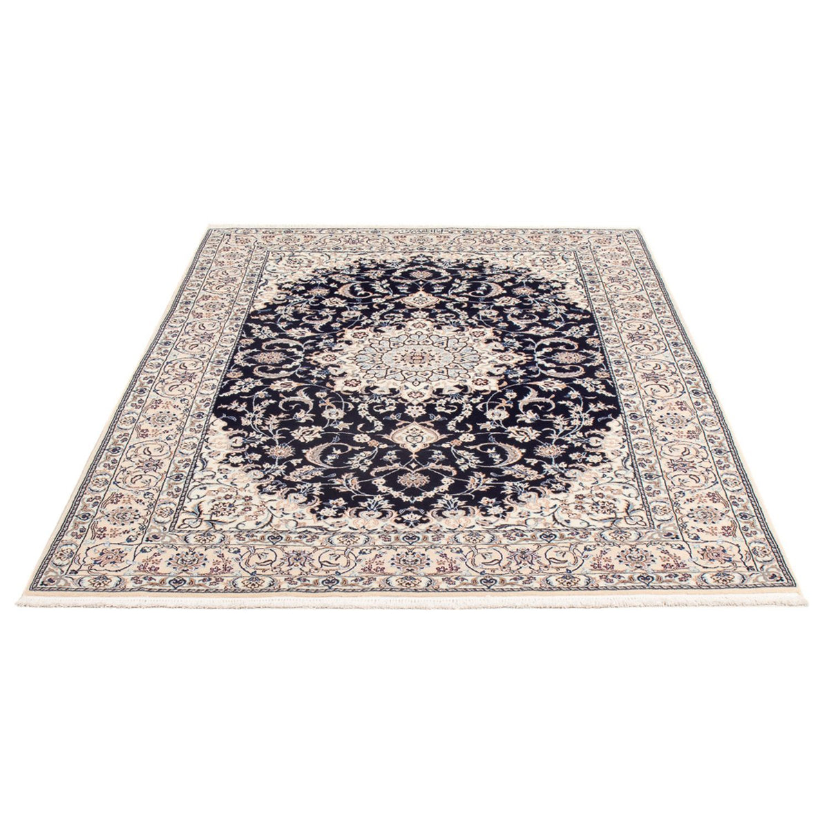 Perzisch tapijt - Nain - Premium - 175 x 128 cm - donkerblauw