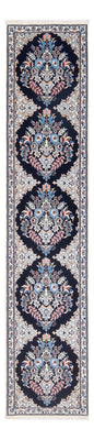 Loper Perzisch tapijt - Nain - Premium - 202 x 46 cm - donkerblauw