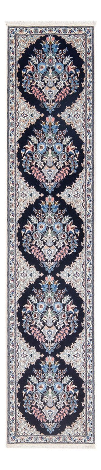 Loper Perzisch tapijt - Nain - Premium - 202 x 46 cm - donkerblauw