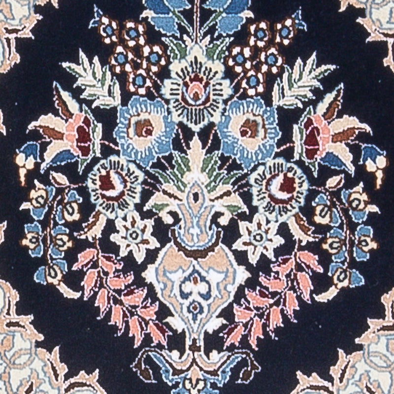 Loper Perzisch tapijt - Nain - Premium - 202 x 46 cm - donkerblauw