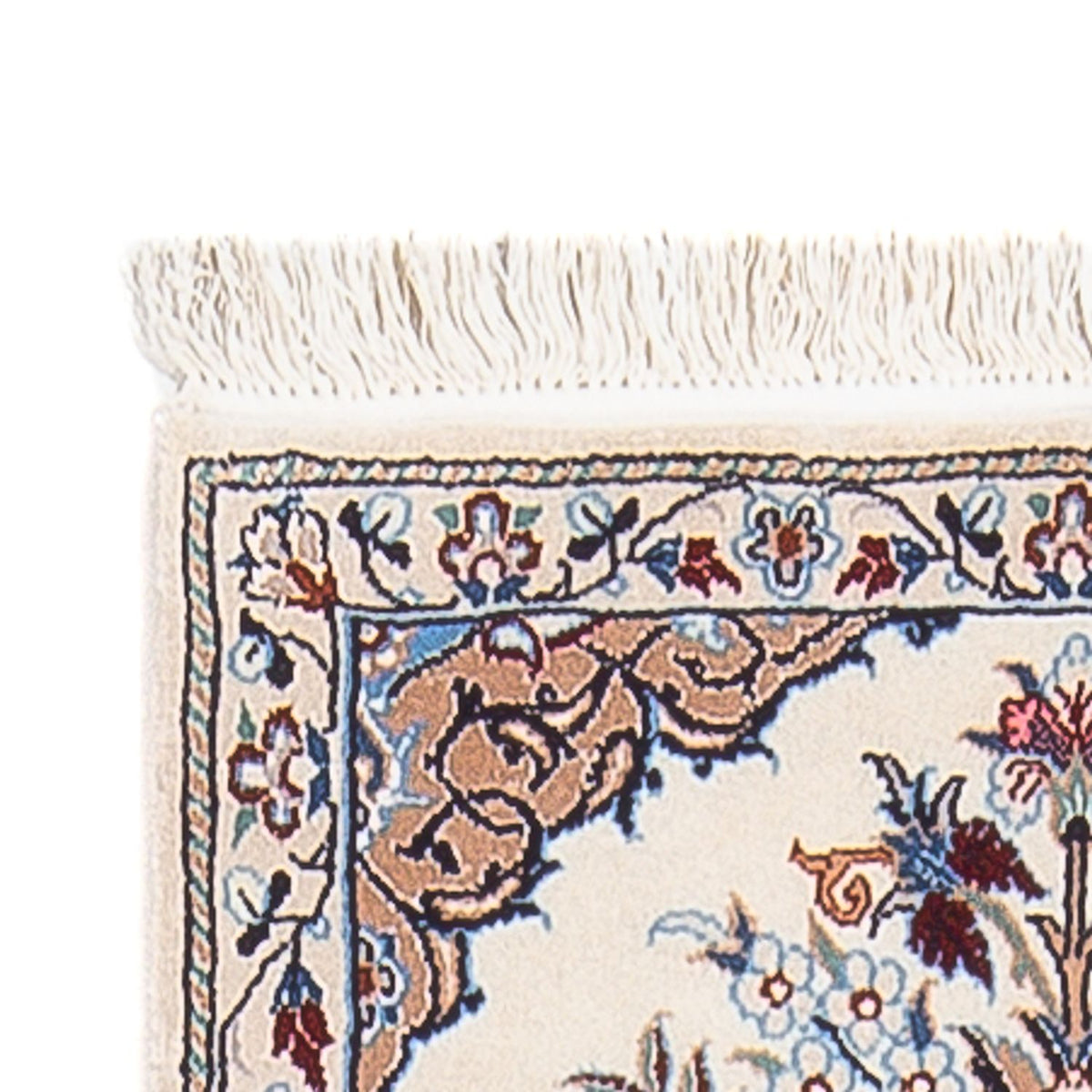 Loper Perzisch tapijt - Nain - Premium - 203 x 48 cm - crème