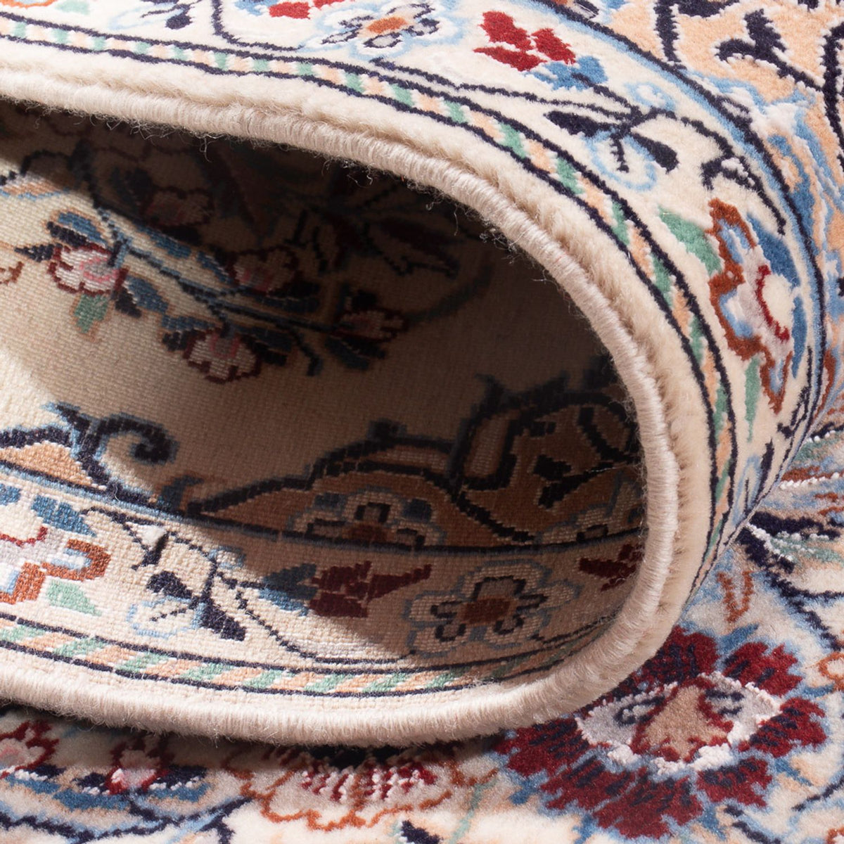 Loper Perzisch tapijt - Nain - Premium - 203 x 48 cm - crème