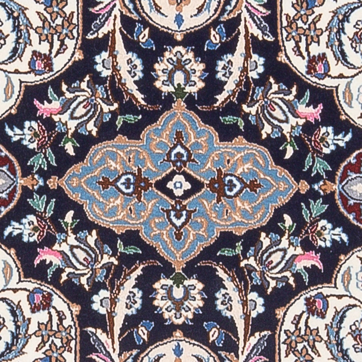 Loper Perzisch tapijt - Nain - Premium - 220 x 52 cm - donkerblauw