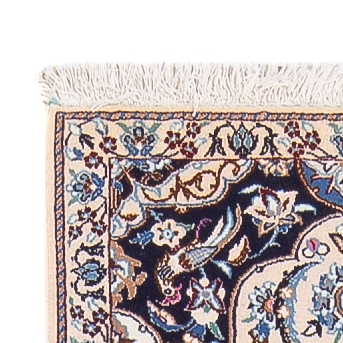 Loper Perzisch tapijt - Nain - Premium - 220 x 52 cm - donkerblauw