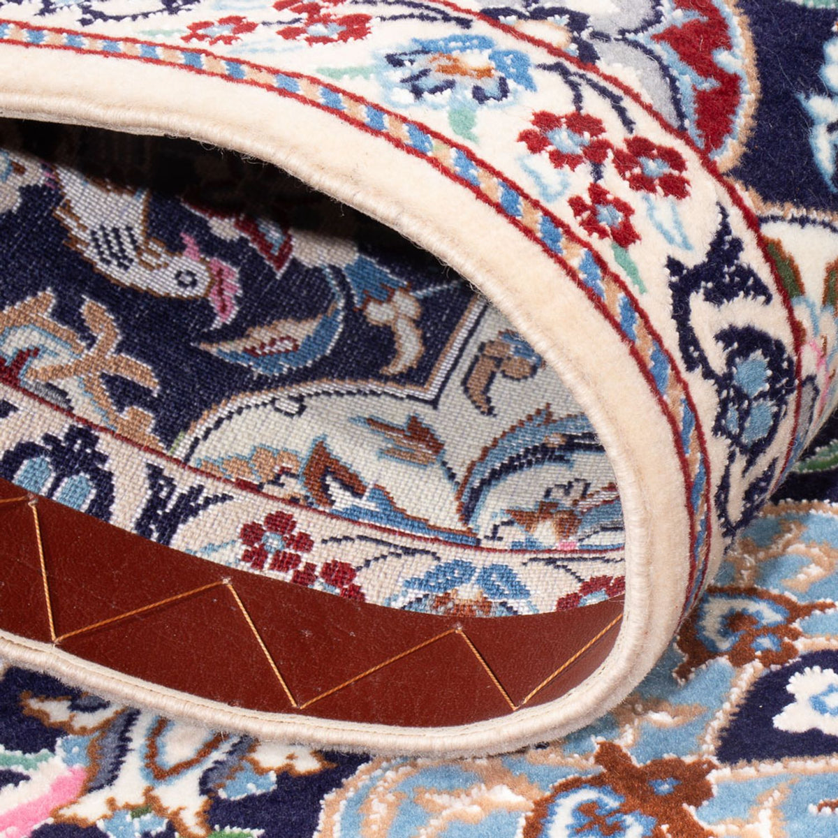 Loper Perzisch tapijt - Nain - Premium - 220 x 52 cm - donkerblauw