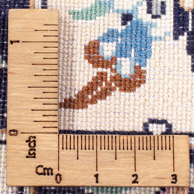 Loper Perzisch tapijt - Nain - Premium - 220 x 52 cm - donkerblauw