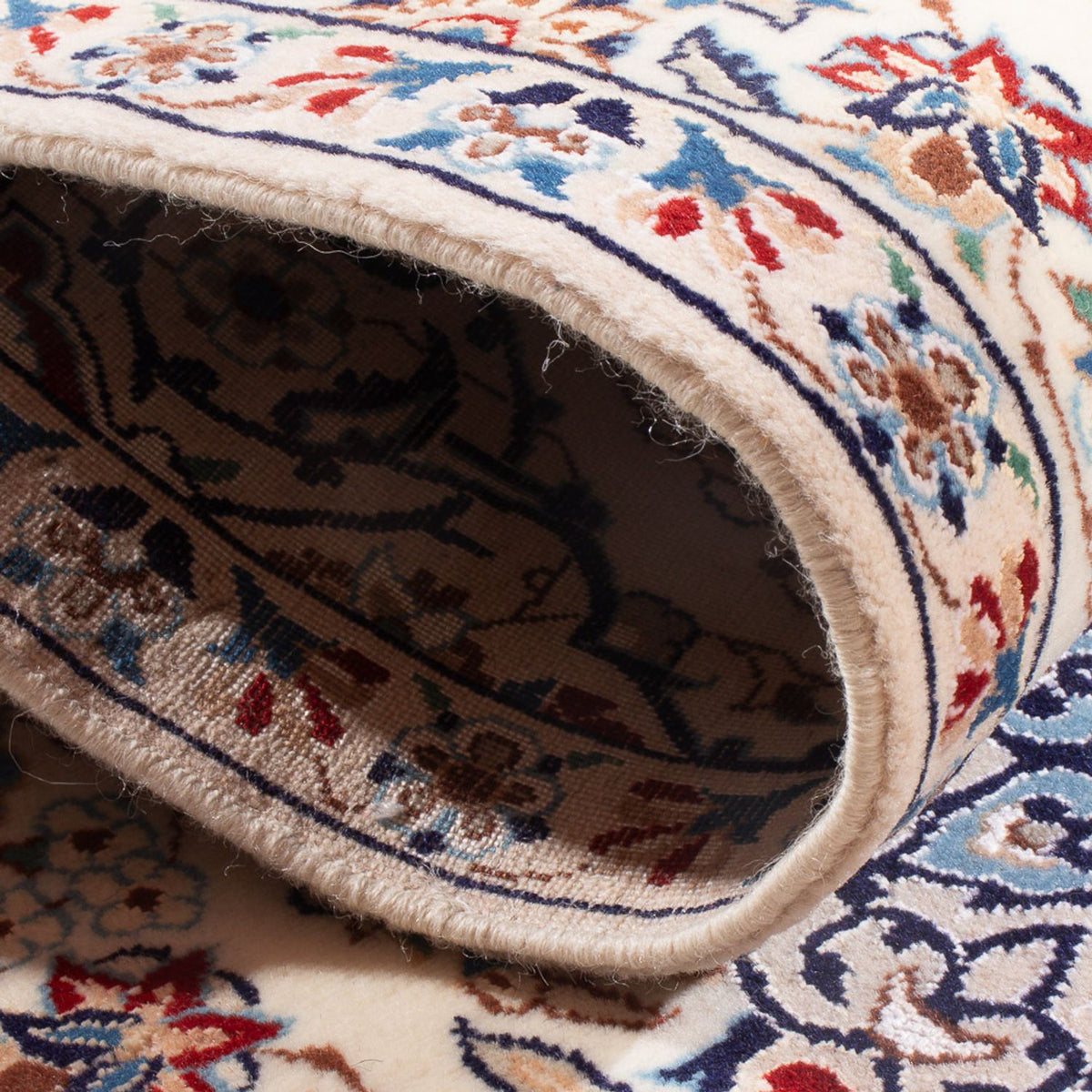 Loper Perzisch tapijt - Nain - Premium - 153 x 46 cm - crème