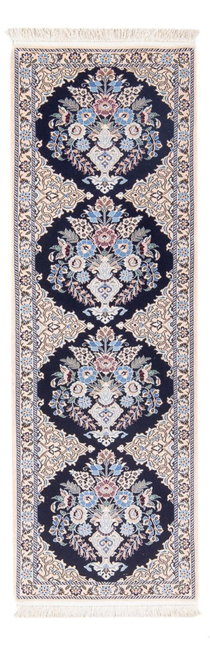 Loper Perzisch tapijt - Nain - Premium - 156 x 50 cm - donkerblauw