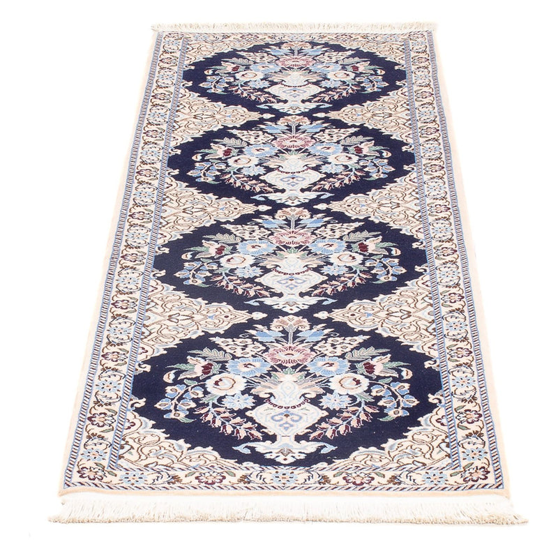 Loper Perzisch tapijt - Nain - Premium - 156 x 50 cm - donkerblauw