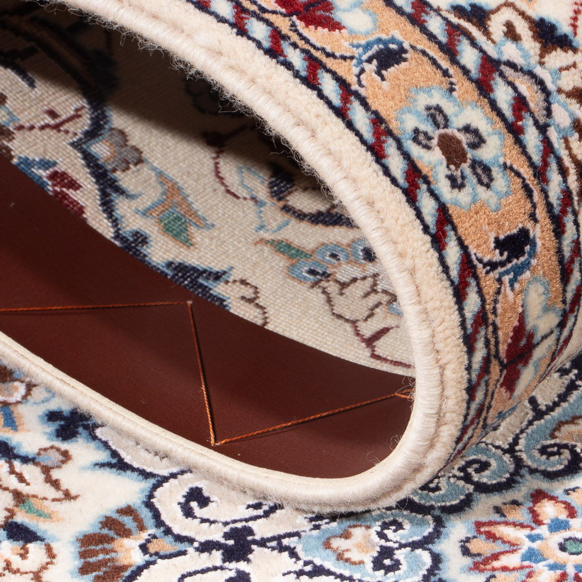 Loper Perzisch tapijt - Nain - Premium - 150 x 50 cm - crème