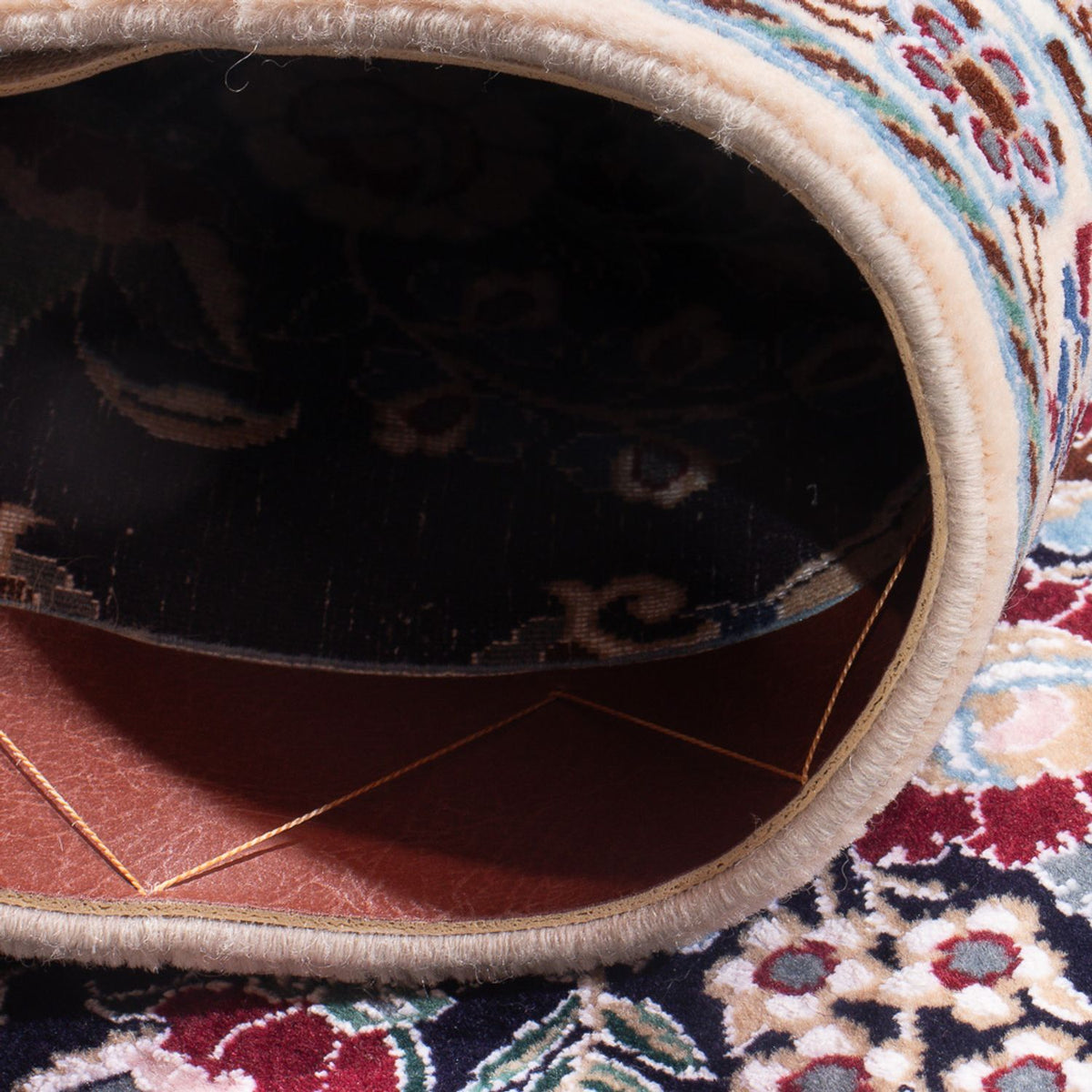 Loper Perzisch tapijt - Nain - Premium - 230 x 47 cm - donkerblauw